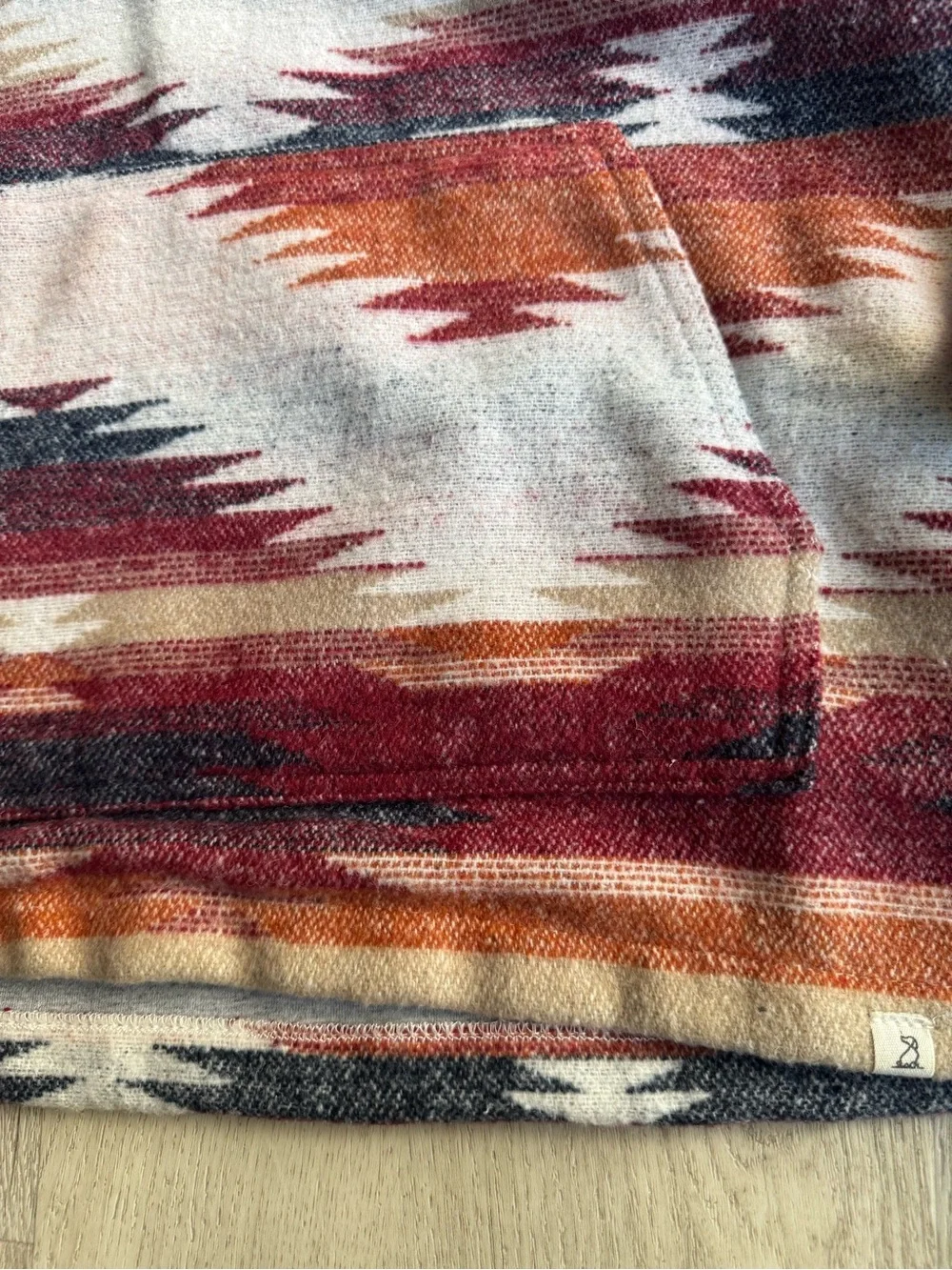 Me & Henry London Aztec Burgundy Rancho Jacket Poncho Southern Western Style 8yr